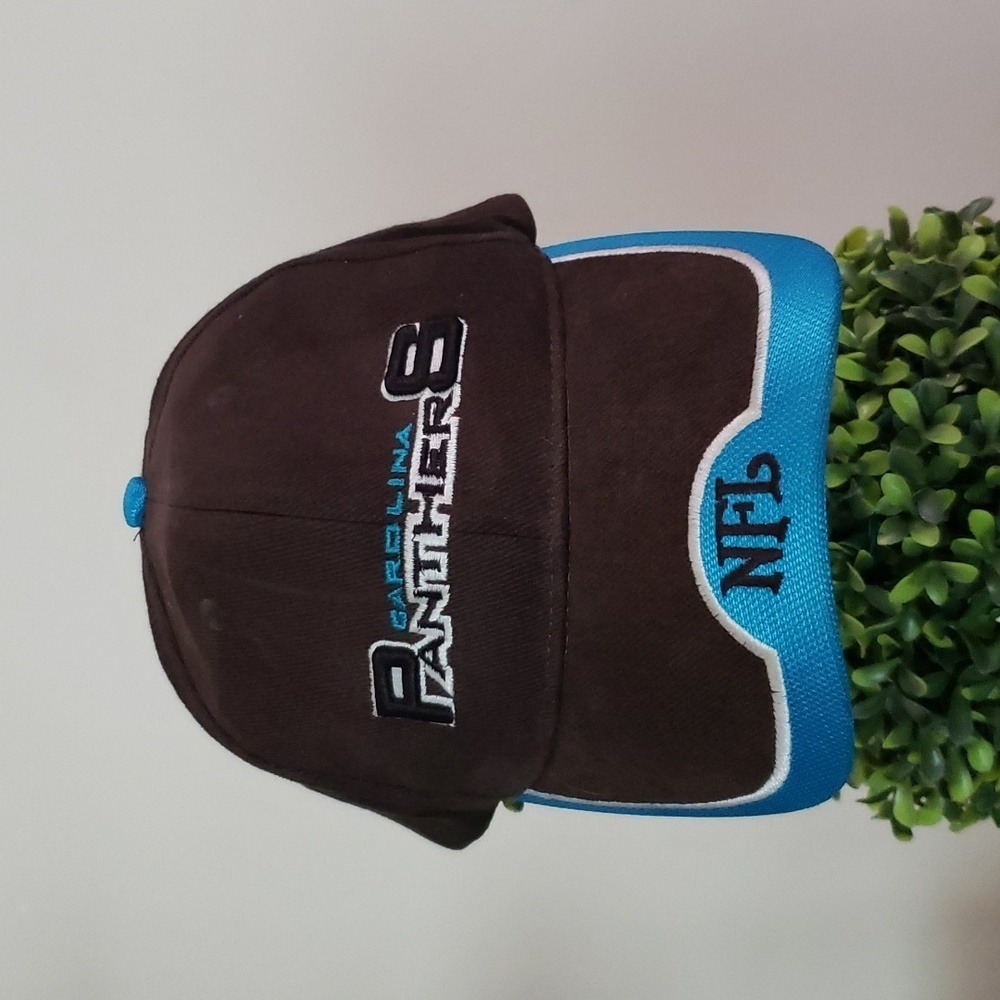 NFL North Carolina Panthers baseball hat, Hook in loop back closure, unisex.